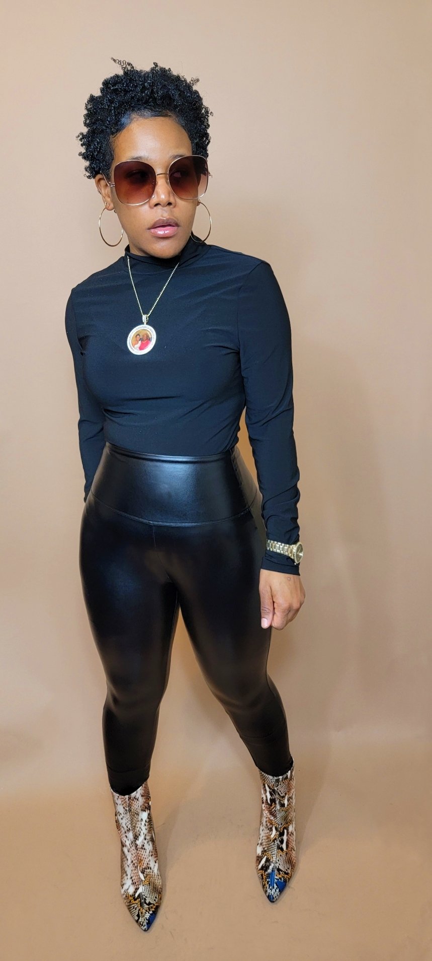 Faux Leather Leggings ( Black) Janes Beauty Clothing Faux Leather Leggings ( Black) Janes Beauty Clothing