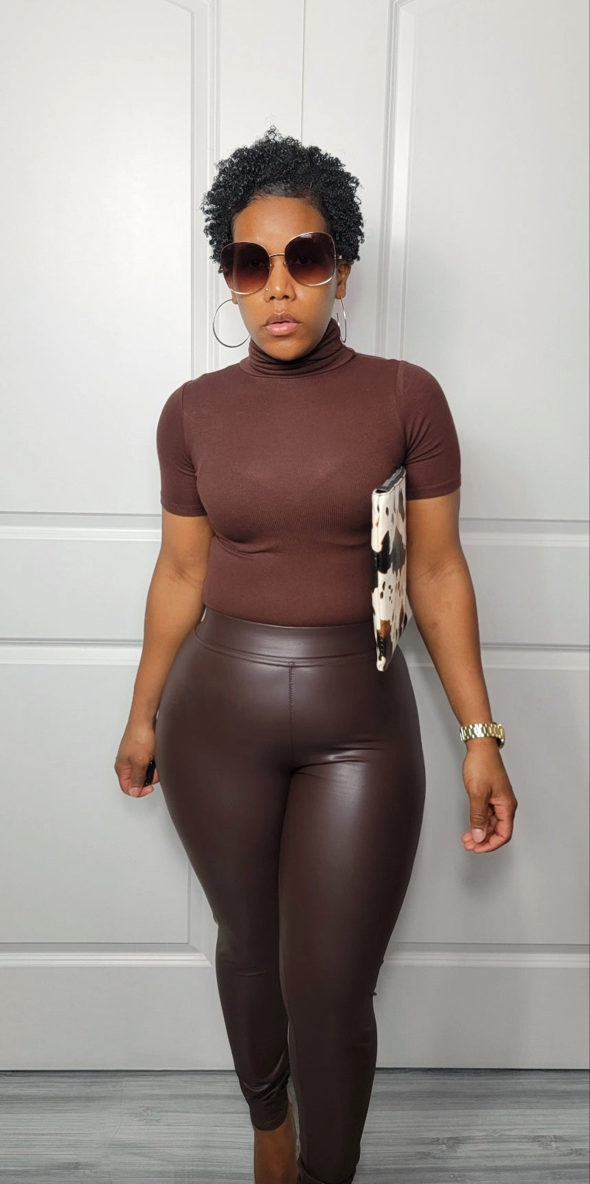 Faux Leather Leggings (chocolate) – Janes Beauty Clothing